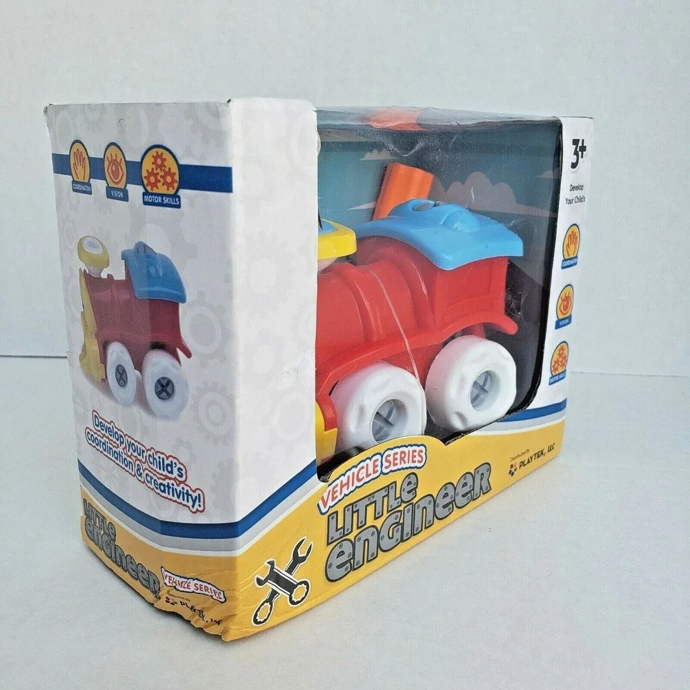 Playtek Little Engineer Creative DIY Vehicle Series Train Kids Learning Toy‎